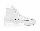 Zapatilla Urbana Plataforma Lona Mujer Blanco