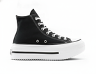 Zapatillas Casuales Plataforma Doble Mujer Negro